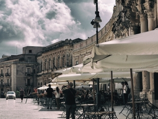 Piazza del Duomo, Ortygia, Syrakuzy, Sycylia - Podróże ze smakiem